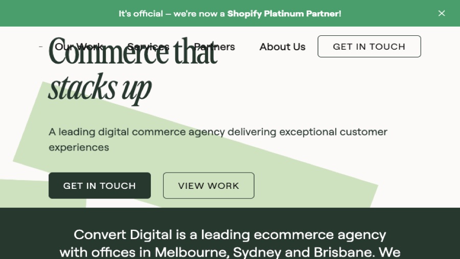 Convert Digital website screenshot