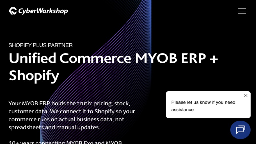 CyberWorkshop website screenshot