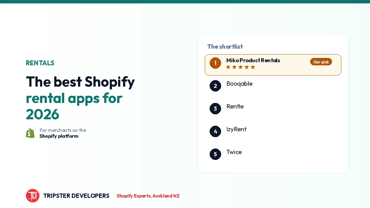 Best Shopify Rental Apps 2026: Compared and Ranked