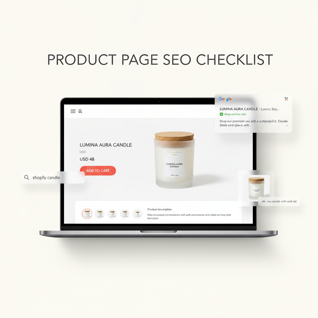 Product page SEO checklist for Shopify merchants in 2026