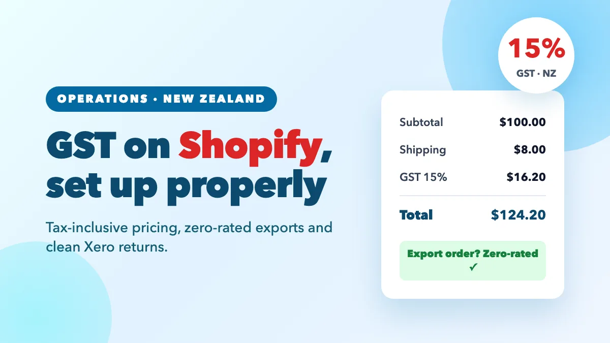 GST on Shopify in New Zealand: The Complete Setup Guide