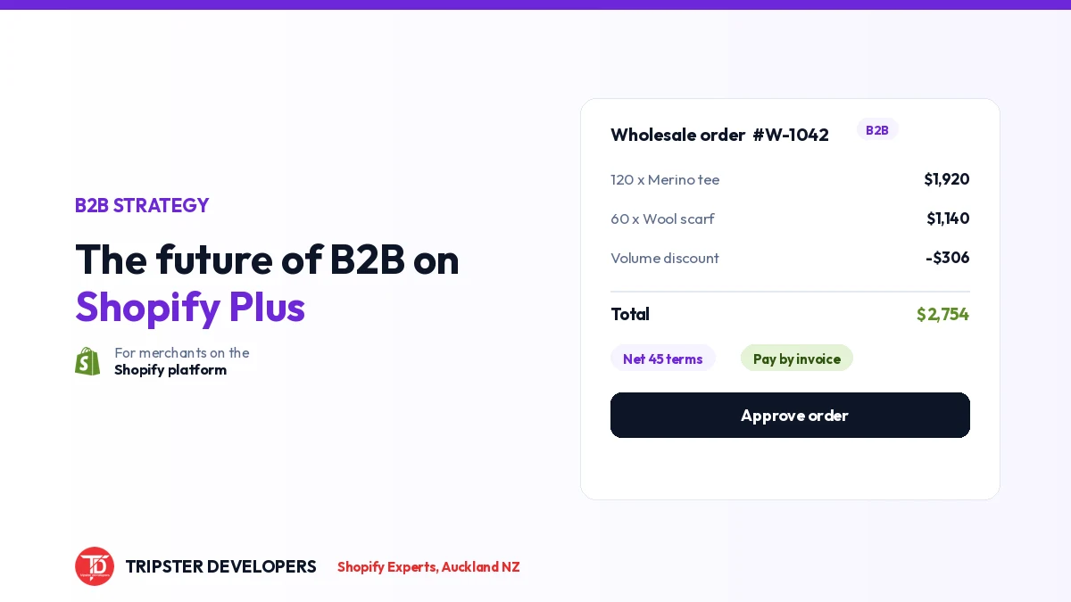 The Future of B2B Ecommerce on Shopify Plus