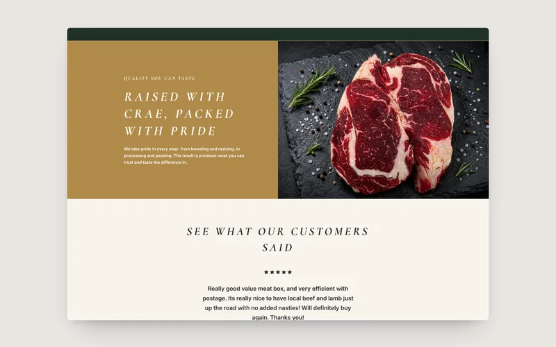 Burgess Peaks homepage on desktop, built by Tripster Developers