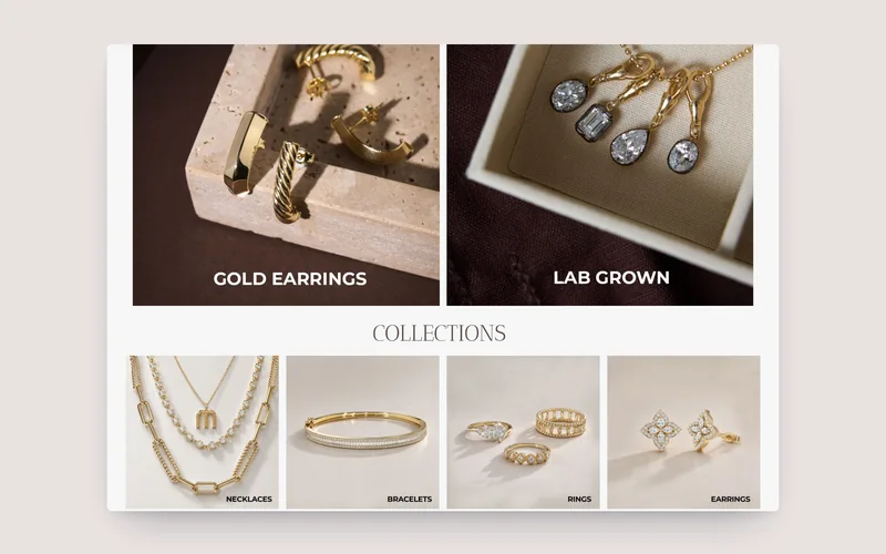 Ferkos Fine Jewelry homepage on desktop, built by Tripster Developers