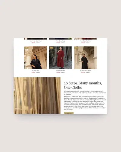 Sahana Shopify store by Tripster Developers
