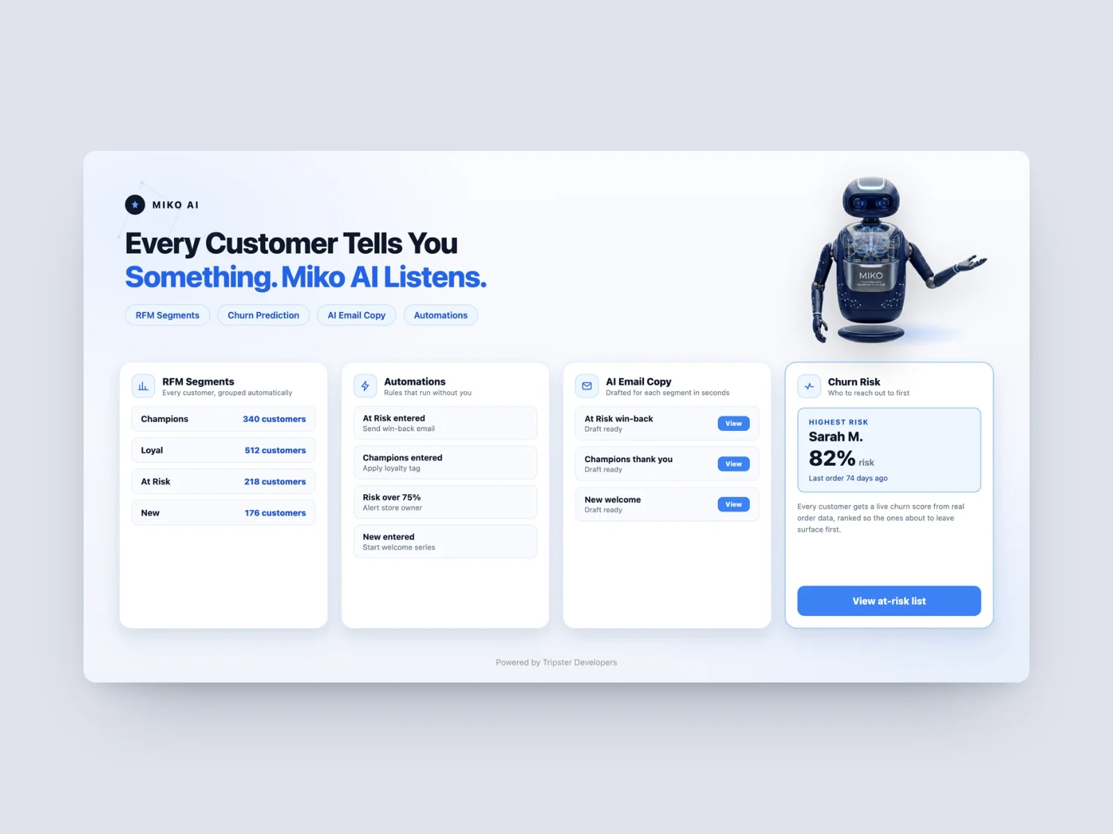 Miko Claude AI, a Shopify customer intelligence app we built