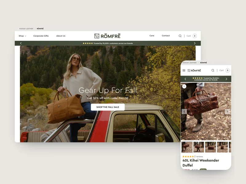 Römfre Shopify case study by Tripster Developers