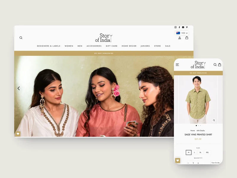 Story of India Shopify case study by Tripster Developers